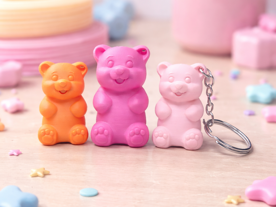 Cute Bear – Süßer 3D Druck Bär (Keychain & Figur)
