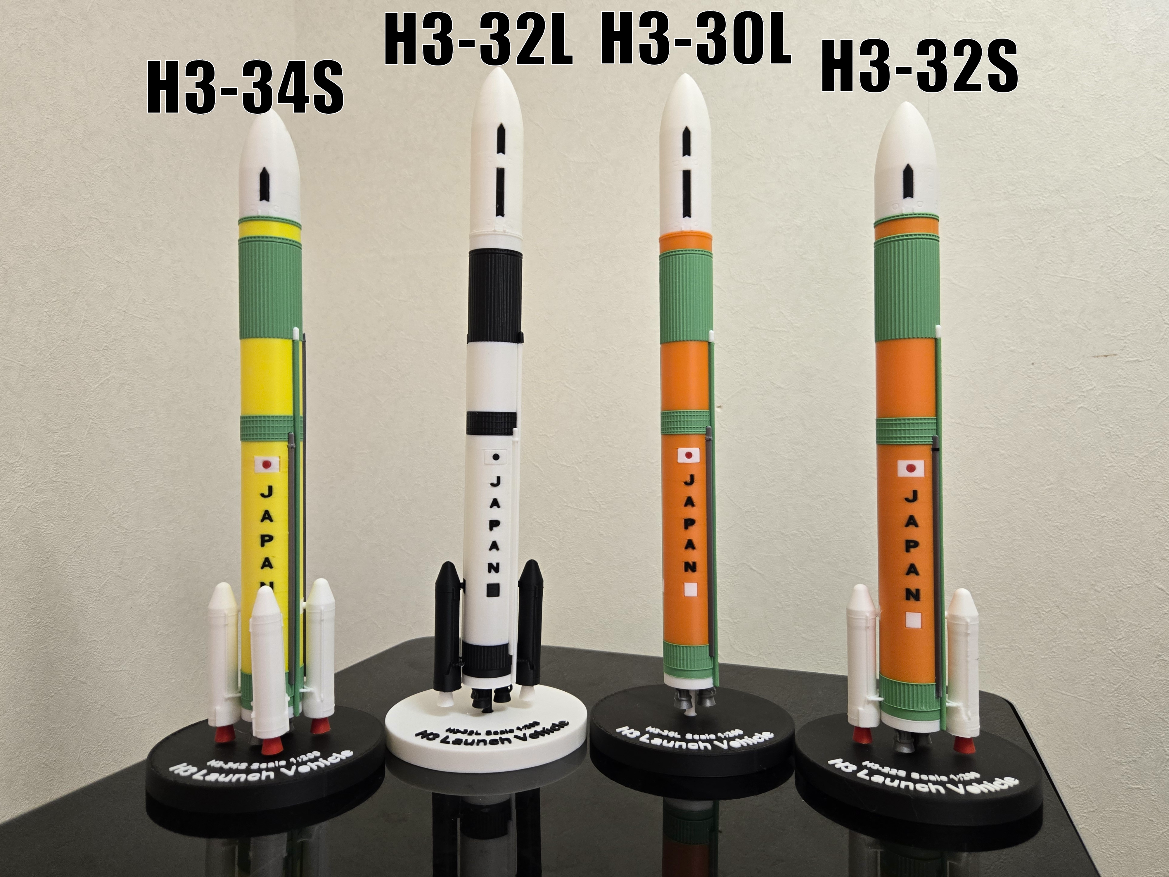 Miniatura 1 do modelo 3D Modular H3 Rocket (1:200 Scale)