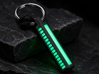 Tactical Glow-in-the-Dark EDC Keychain