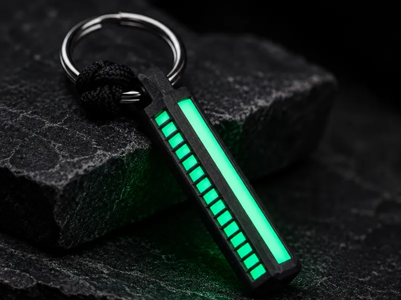 Tactical Glow-in-the-Dark EDC Keychain