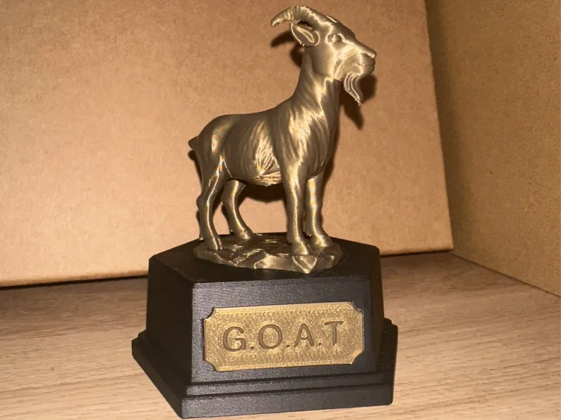 Greatest of All Time GOAT Trophy