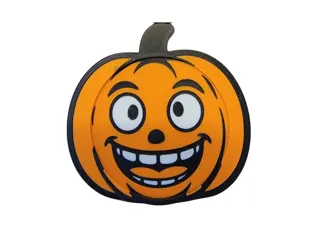 Pumpkin Coasters With Holder