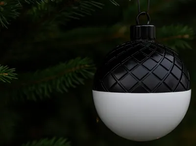 Black and white Christmas side  <3 