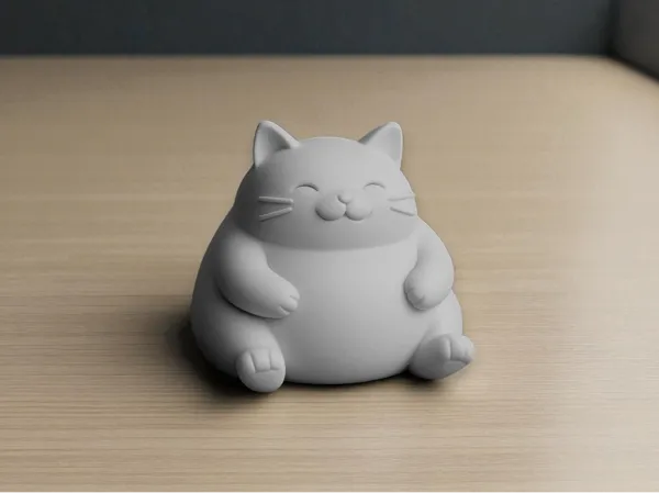 Chat rondouillard