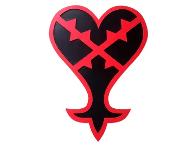 Kingdom Hearts Heartless Logo 2D Wall Art Gaming