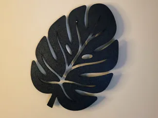 Monstera Leaf Wall Decor | Japandi 2D Wall Art