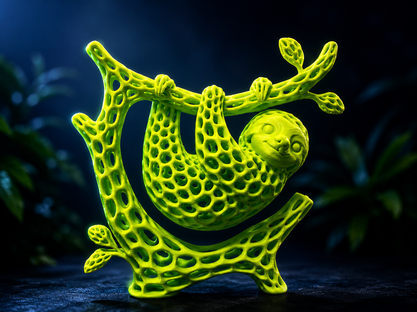 Gravity Defying Hanging Lattice Sloth Buddy