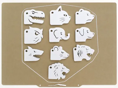 10 Animal Head Keychains Collection | No Support