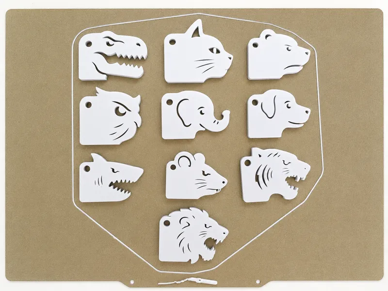 10 Animal Head Keychains Collection | No Support