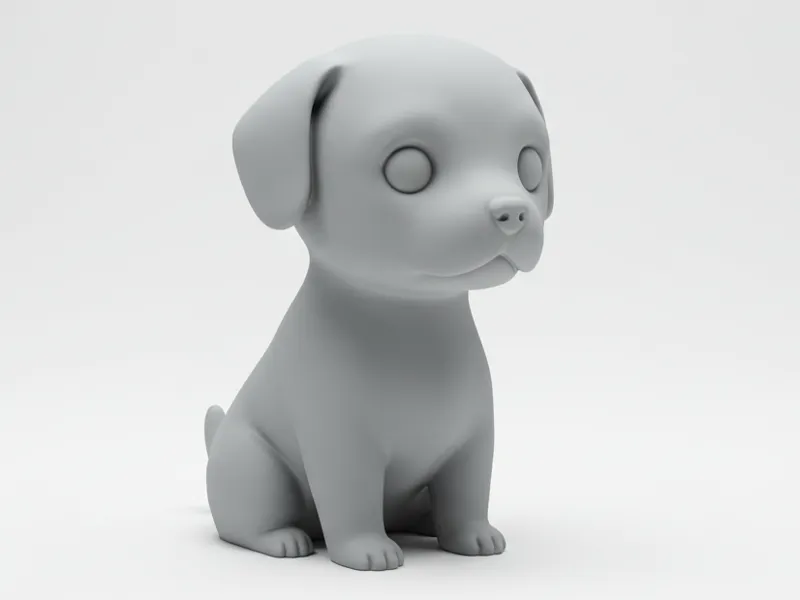 Mini Cute Japanese Terrier Figurine