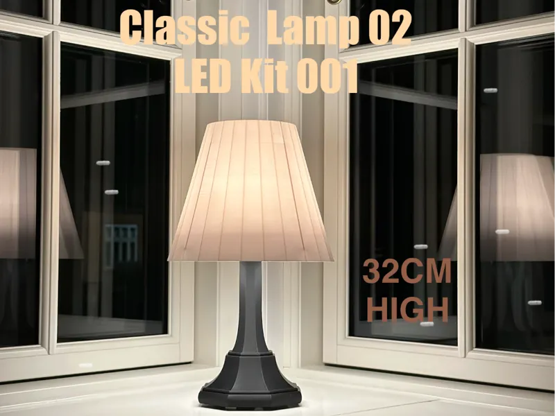 Classic lamp Battery powered or wired LED KIT 001