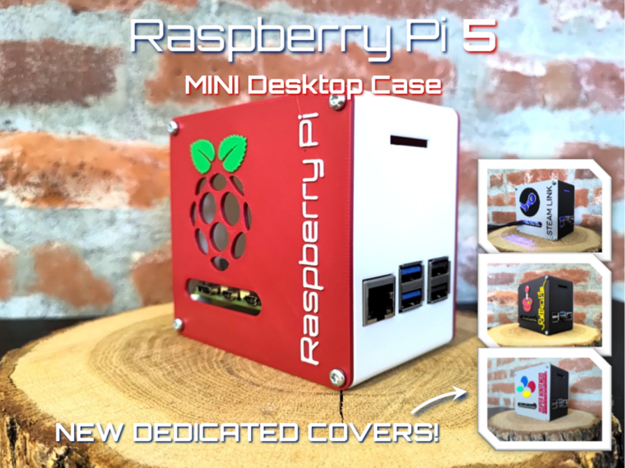 Raspberry Pi 5 Mini Desktop Case