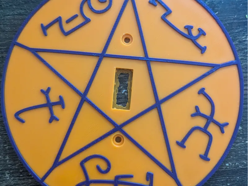Devil's Trap Light Switch Cover