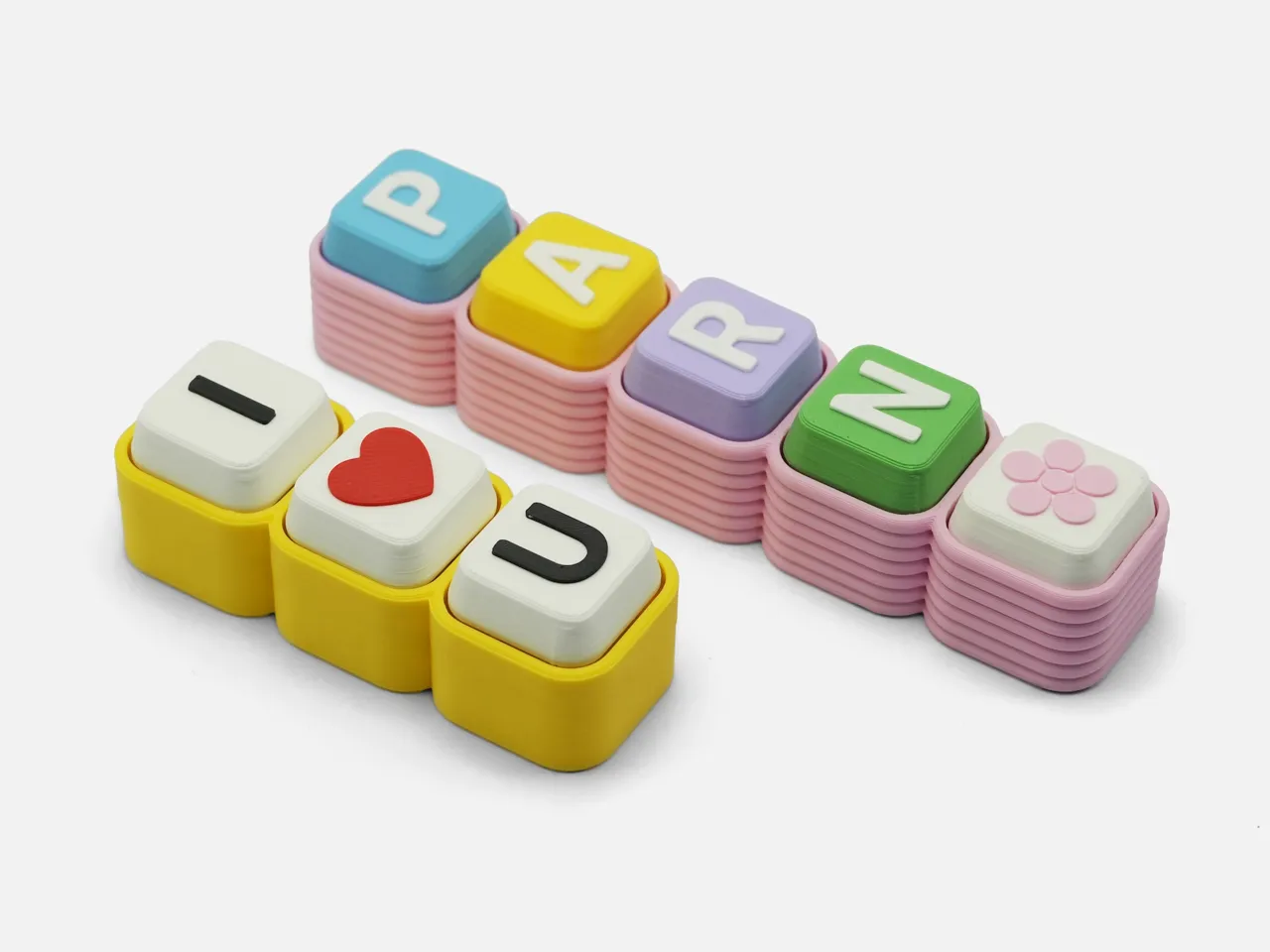 Customizable Name/Word Clicker Keychain view 2