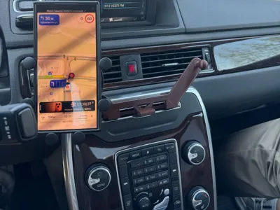 CAR СD phone holder for 2 phones Volvo XC70/S80 