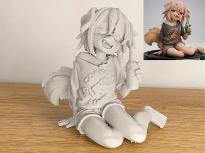 drunk dog figure