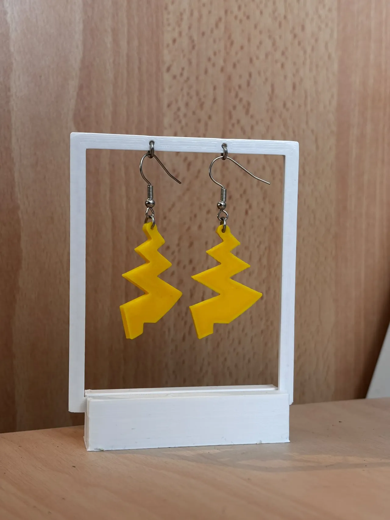 Pikachu tail earrings view 4