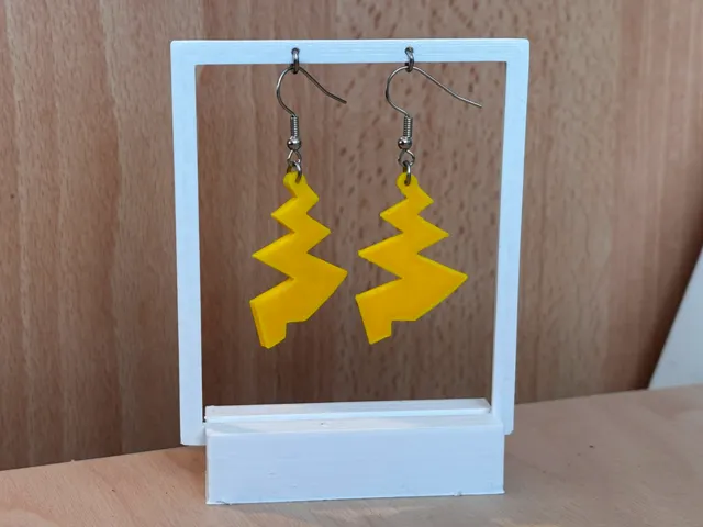 Pikachu tail earrings