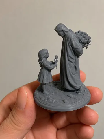 Modelo para impresión 3D: Gift from Jesus Christ 3D Model Art — vista de referencia 2