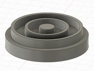 Circular Pattern Checkers Piece