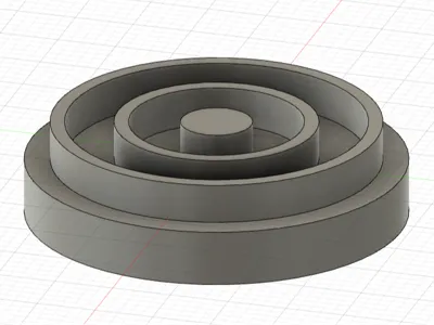 Circular Pattern Checkers Piece