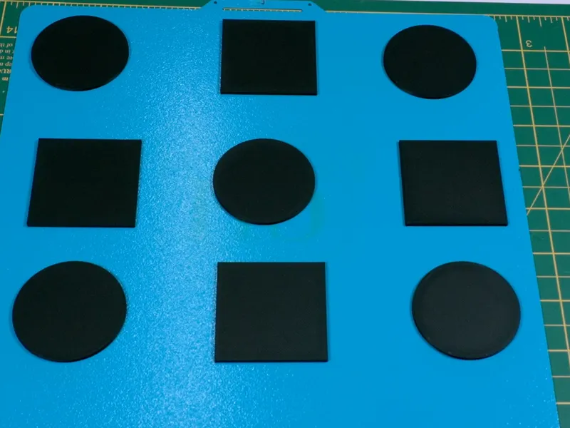 PLA Bed Adhesion Test Shapes