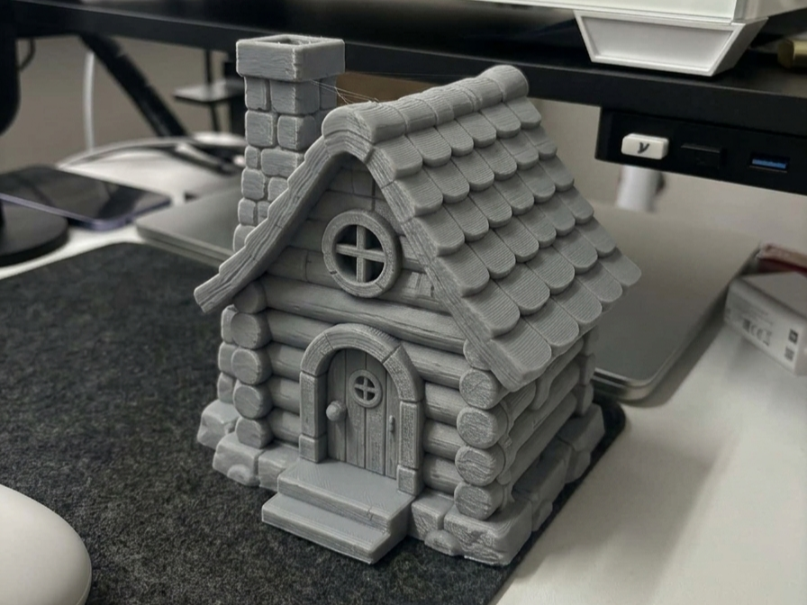 Cozy Log Cabin | Miniature Cottage Decor