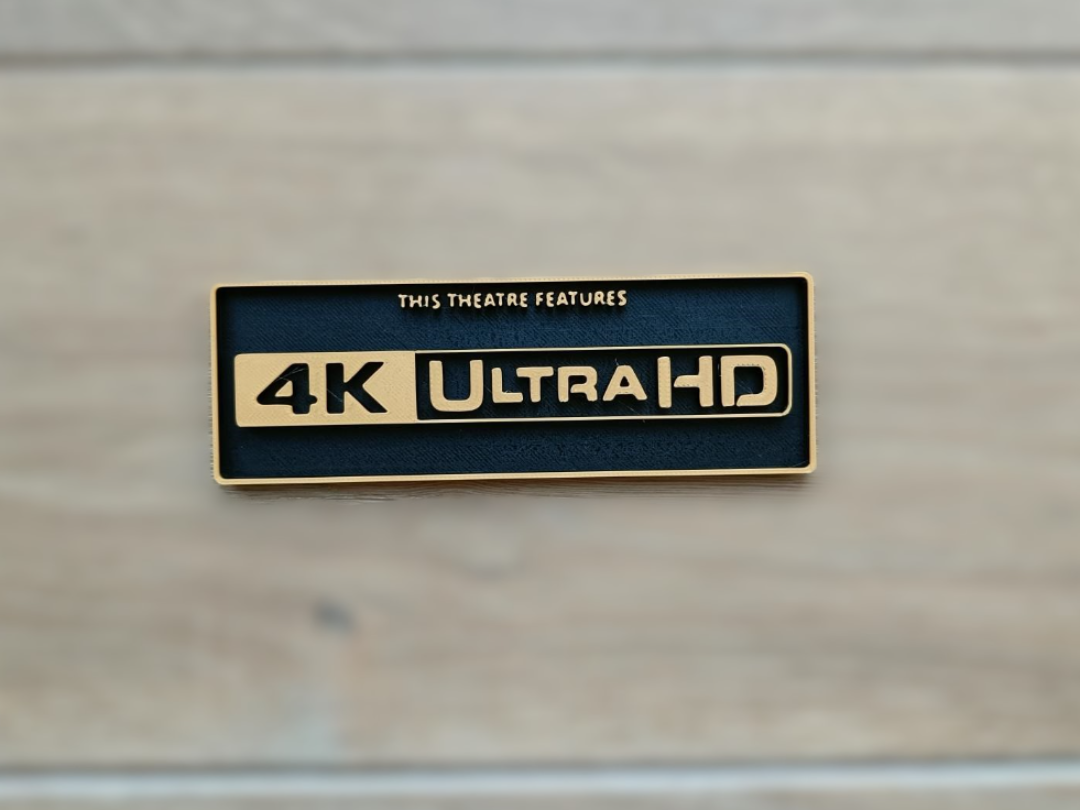 Plaque Logo 4K ultra hd