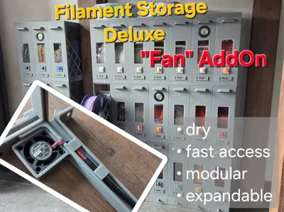 Fan Addon for Filament Storage Deluxe