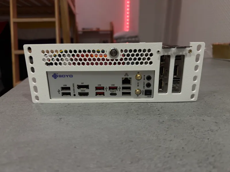 Mini ITX Case for 10 inch rack, with PSU & SFF GPU