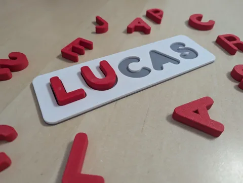 Customizable Letter Puzzle – Type Any Name! view 2