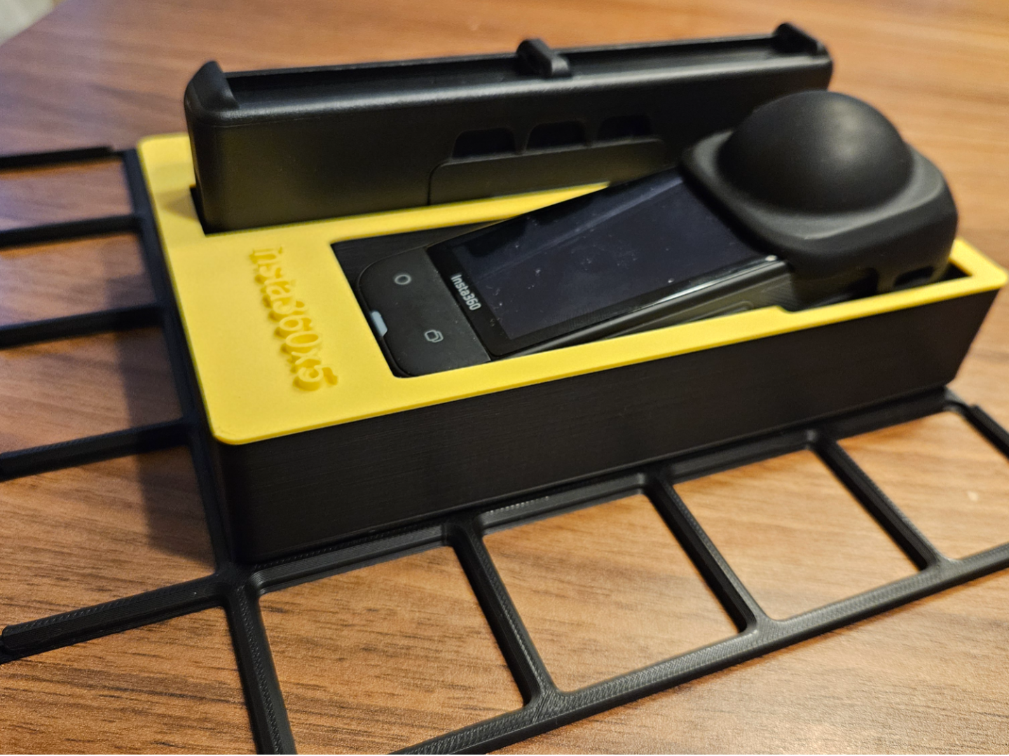 Gridfinity Insta360 X5, Dual Charger & Batteries