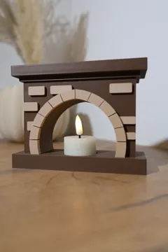 Figura decorativa: Cozy Christmas Fireplace – 1 Tea Light — vista de referencia 4