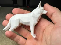 Chien/loup low poly — photo 2