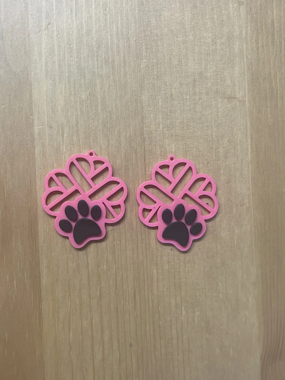 paw earrings view 2