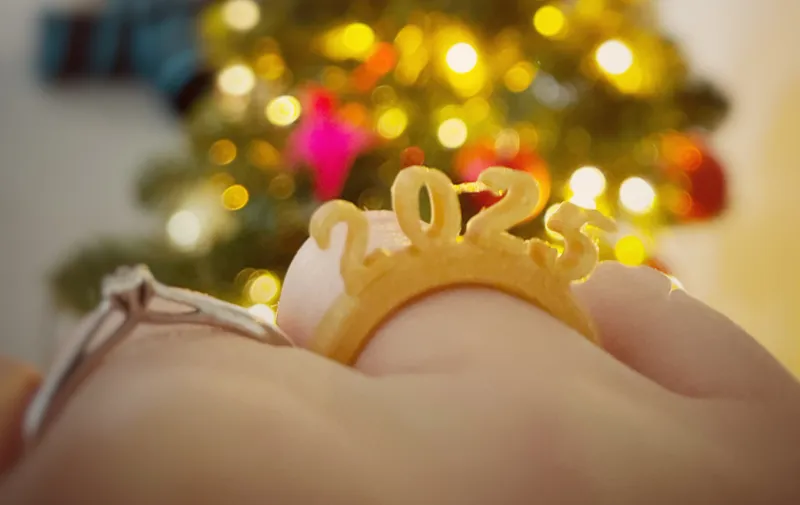 2025 New Year Celebration Ring: Quick Print Design