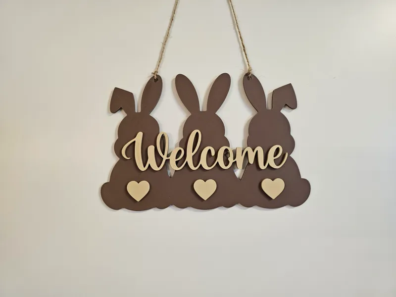 Welcome - Osterschild