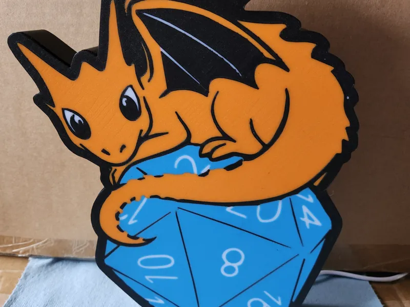 Dragon on the dice.