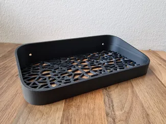 Sturdy voronoi tray/shelf