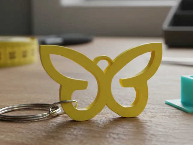 Butterfly keychain charm 