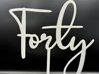 Topper de gâteau « Forty » (40 ans) — photo 1