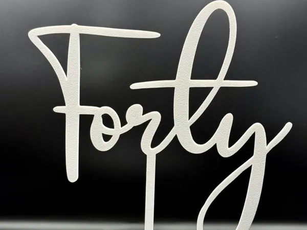 Topper de gâteau « Forty » (40 ans)