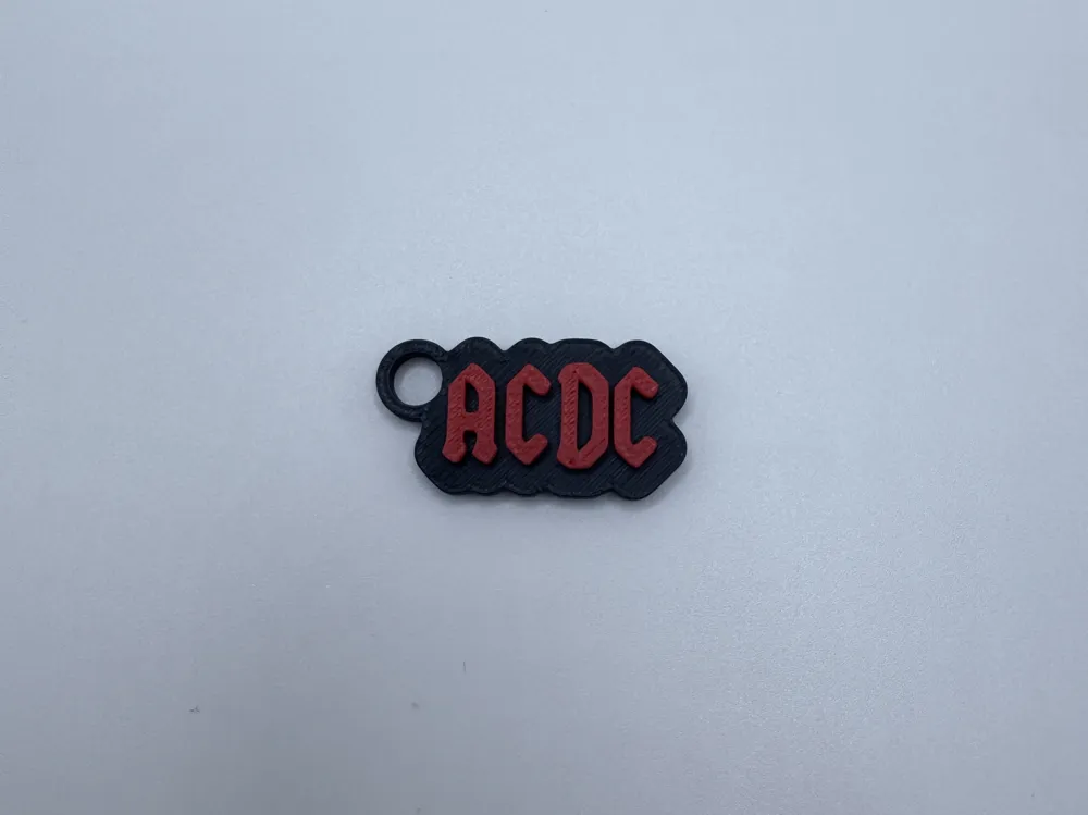 ACDC Rock Font Customizable Keychain Generator - Free 3D Print Model ...