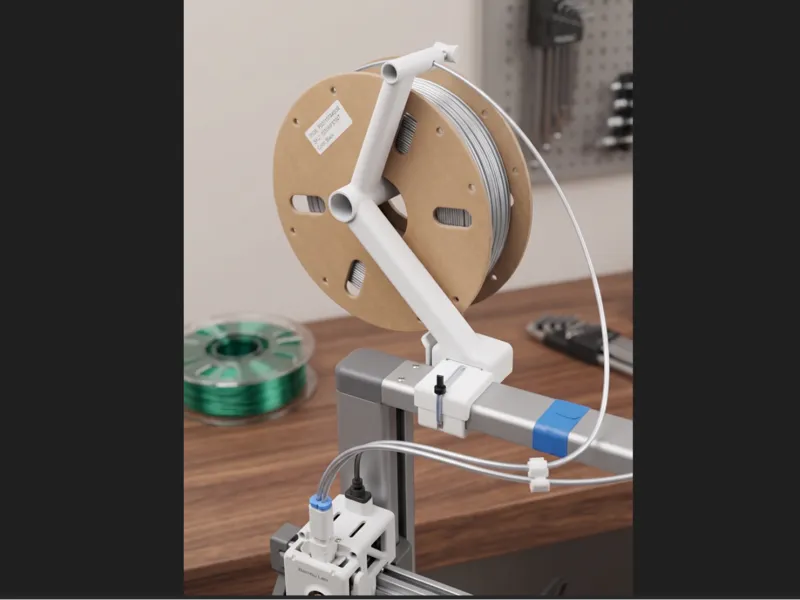 Bambu Lab A1 Sideways Spool Holder Adapter Minimal