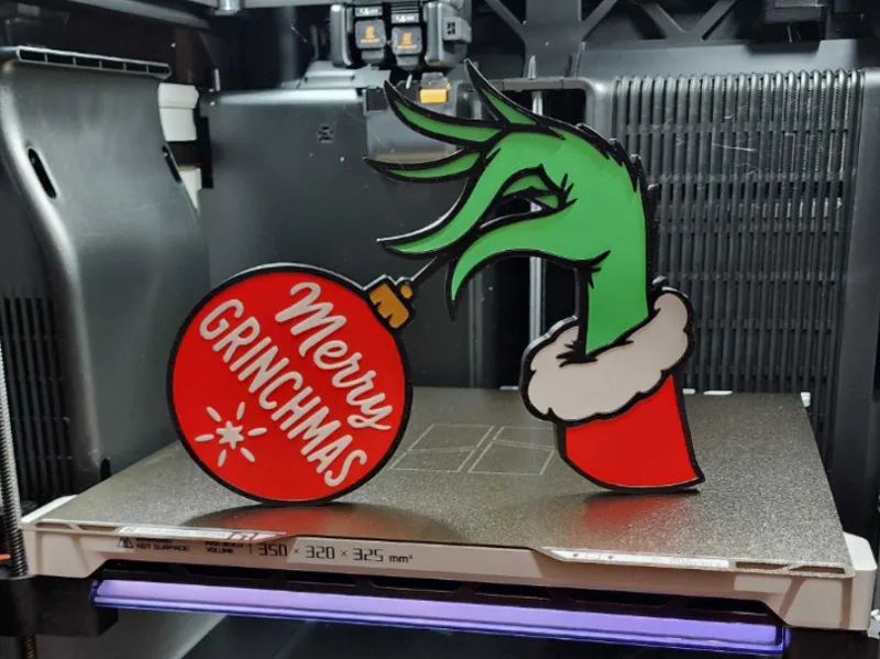 Grinch Hand Wall Decor (No AMS needed)