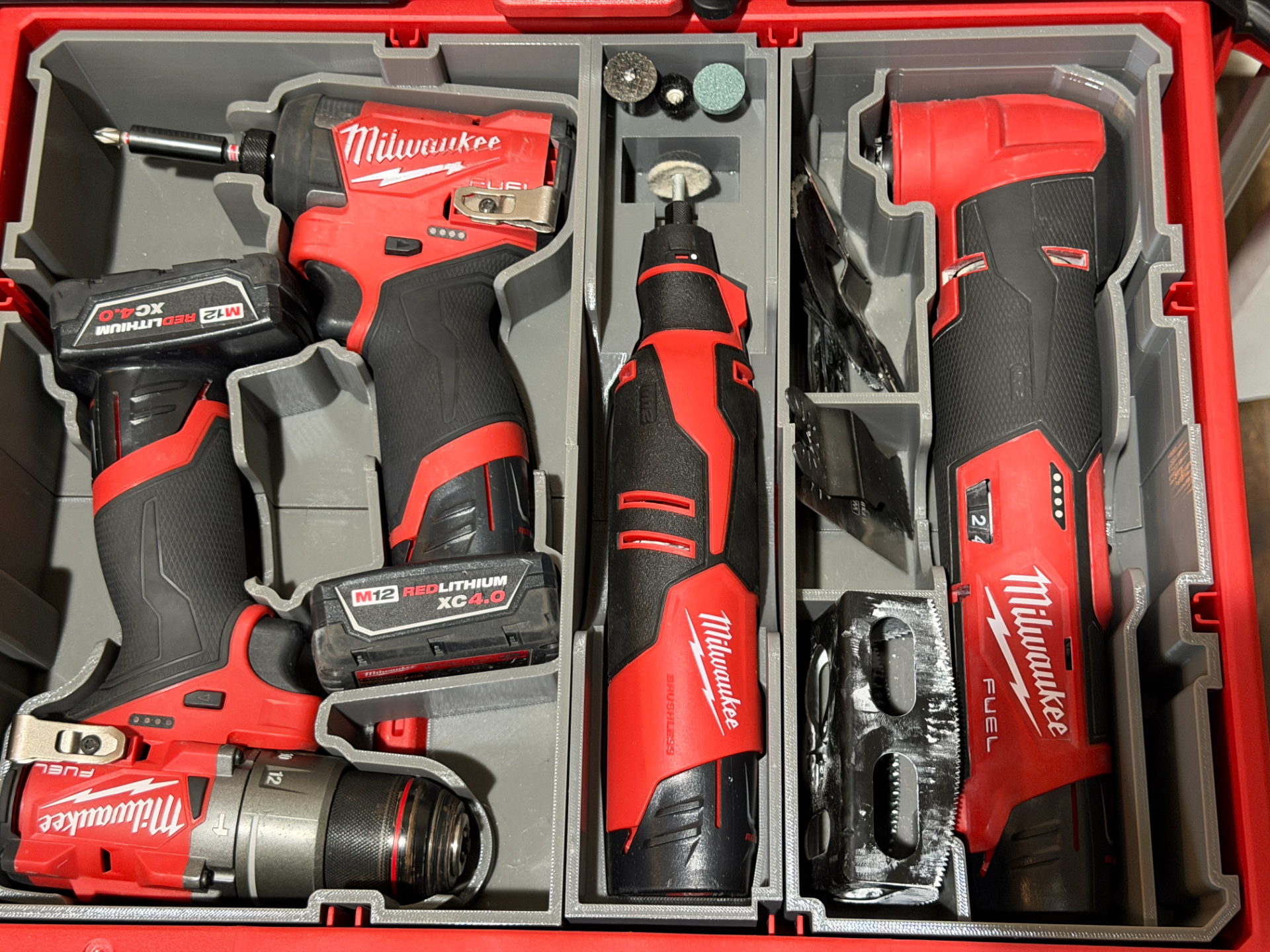 Milwaukee Brushless Rotary Tool - 3 Drawer Packout
