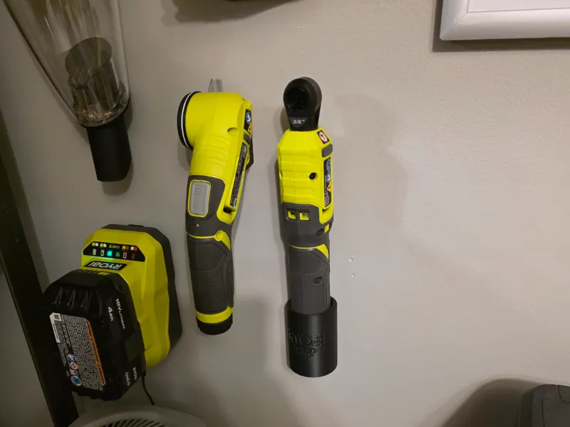 Ryobi 4V USB Lithium 3/8" Ratchet Wall Mount