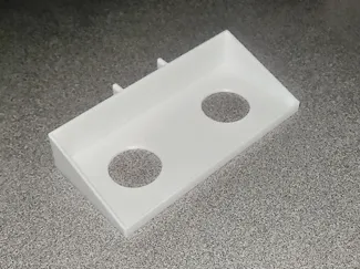 Skadis shelf for "Crystal Filament Sample Holder"