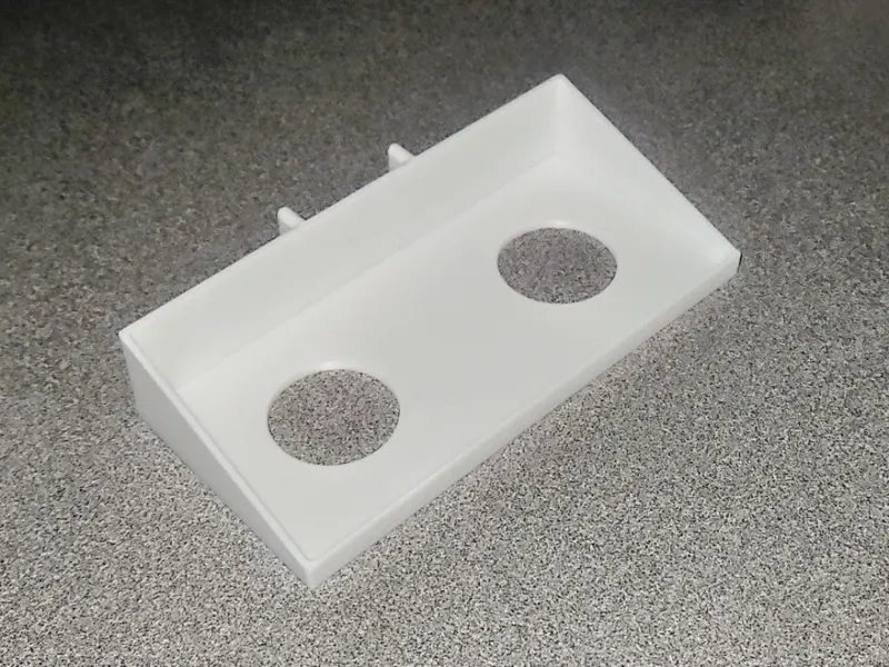 Skadis shelf for "Crystal Filament Sample Holder"