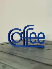 Enseigne rétro « Coffee » pour étagère — photo 3